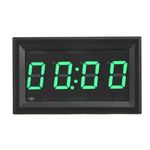 Acouto Digital Car Clock 4.5-30V Multi-functional LED Electronic Digital Luminous Car Watch Clock Accessory Decoration for Car Truck Boats(GREEN)