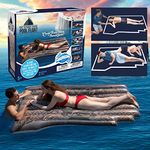 SCS Direct The Original Titanic Movie Pool Float- 48"x84" Inflatable Double Sized 2-Person Raft of Floating Door-Fun Swimming Lounger - Could Rose Really Have Saved Jack? Gift for Film Fans & Birthday