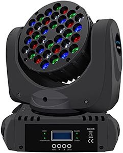 BETOPPER Stage Lights, 36x3W LED Wash Lights RGBW, DMX/Sound Activated DJ Lights, Moving Head Lights for DJ Show, Bar, KTV, Disco, Party Lighting