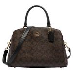 COACH Unisex's Lillie Carryall, Brown Black, One Size