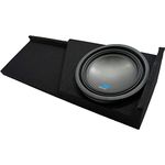 American Sound Connection Compatible with 2007 2008 2009 2010 2011 2012 2013 GMC Sierra Extended Cab Truck Alpine S-W12D4 Type S Car Audio Subwoofer Custom Single 12" Sub Box Enclosure Package