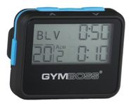 Gymboss Interval Timer and Stopwatch – Soft Coating Black/Blue