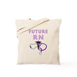 CafePress Nurse Future RN Tote Bag Natural Canvas Tote Bag, Reusable Shopping Bag