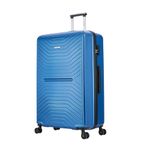 FLYMAX XL 32" Extra Large 4 Wheel Suitcases Spinner Lightweight Luggage ABS Travel Cases Blue 125 Lite