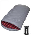 KingCamp Sleeping Bag for Adults, Cold Weather & Warm Extra Wide Big & Tall XL Portable Waterproof Flannel Sleeping Bags, Essentials Gear Accessories for Camping Backpacking Hiking Indoor & Outdoor