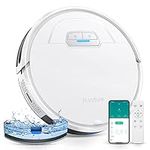HONITURE Robot Vacuum and Mop Combo, 4000pa Strong Suction, G20 Robot Vacuum Cleaner with Self-Charging, 150Mins Max, App&Remote&Voice Control, Super-Slim, Ideal for Pet Hair