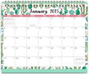 Calendar 2025 - Desk Calendar 2025, 12 Month Calendar from January 2025 - December 2025, 10" x 8.3", Stand Up Desk Calendar with Strong Twin-Wire Binding