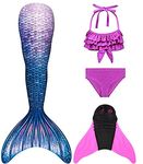 shepretty Girls Mermaid Tails Swimsuit Costume with Fin,DH52,130