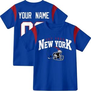 KREDE New York T Shirt Custom Name Number for Kids Boy Girl Gift