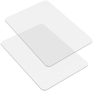 Soimeat Hard Frosted Office Chair Mat for High Pile Carpet and Hardwood Floor, 32" x 55" Anti-Slip Computer Rolling Chair Mat, Heavy Duty Chair Pad Under Desk Carpeted Floor Protector for Home, 2 PCS