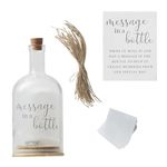 Ginger Ray Alternative Wedding Guest Book Glass Bottle, 23cm