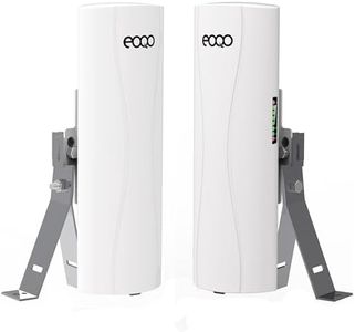 Wireless Bridge Point-to-Point Outdoor, 5.8G 3Km Long Range Wi-Fi Bridge for Extending Network to Barn and Surveillance Range, Compatible with Starlink Gen 3 Router, 14dBi MIMO Antenna, 2-Pack