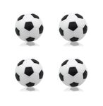 Massmot 4pcs Foosball Table Balls, 36mm Table Soccer Balls for Foosball Tabletop Game Foosball Accessory Replacements (White & Black)