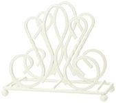 Premier Housewares 508282 De Lis Napkin Holder - Cream H12 x W14 x D7cm