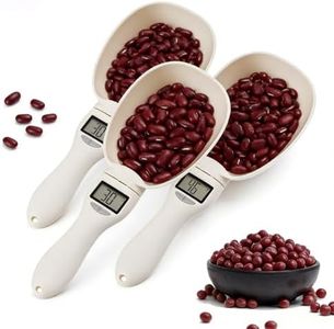 Digital Measuring Spoon Scale, Electronic Measuring Spoon Accurate Electronic Measure Cup with Conversion, Household Digital Measure Cup Scale with LED Display for Weighing (3pcs)