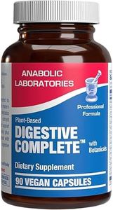Plant Based Multi Digestive Enzymes Supplement - Clinically Formulated Digestion Supplement with Soothing Herbs and Enzymes for Women and Men for Protein Carb & Fat Digestive Complete (90ct)