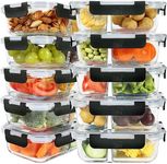 DAS TRUST 10 Pack Glass Meal Prep C