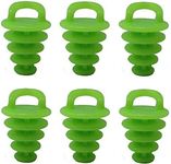 JSP Manufacturing Kayak Scupper Plug | Sit on Top Kayak Hole Plugs Neon Green/Glow-in-The-Dark (6)