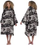 Brentfords Camo Print Towel Poncho 