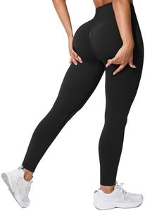 BRXL Booty Lifting Workout Leggings for Women Tummy Control High Waist Seamless Compression Gym Yoga Scrunch Butt Leggings Black XS