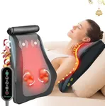 Snailax Back Massager for Back Pain Deep Tissue, Shiatsu Lower Back Neck Massager with Heat, 3D Kneading Massage Pillow for Back Neck Shoulder Legs, Gifts for Mom, Dad, Women