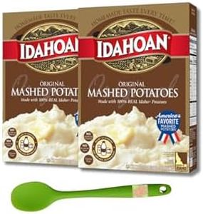 Idahoan Original Instant Mashed Potatoes, Gluten Free Box, Bulk 2 Pack Bundle with Raw Earth Colors Spatula