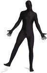 Timein Full Body Spandex Suit Costume Men/Women Zentai Suit Black Medium