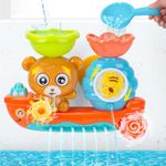 RILSO Bath Toys for Toddlers 1-3 Years Old,Baby Bath Toys 6-12+ Months,Bath Toys for Kids 3-5,Water Bathtub Toys for 1 2 3 Year Old Girls Boys Gifts,Toddlers Toys 1-2 Year Old,Sensory Toys for Toddler