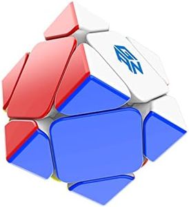 GAN Skewb 32 Magnets UV-Coated, Magnetic Speed Cube Gans Skewb Puzzle Cube Magic Cube Enhanced Version Light-Weight GES Pro 90° Corner Cutting for Children Adult Competition