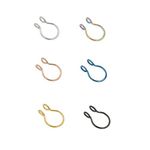 Fake Septum Nose Ring Fake Nose Rings 20g Hoop Nose Ring Gold Rose Gold Silver 8mm Non Pierced Clip Nose Ring Faux Body Piercing Jewelry for Women Men 6 Pcs