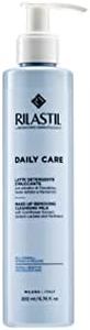 Rilastil Daily Care Olio Latte Detergente Viso e Occhi, Struccante Nutriente per Pelli Sensibili e Secche, Emolliente e Lenitivo con Burro di Karité, Acido Ialuronico