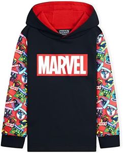 Marvel Felpa Bambino Avengers - Felpe Bambino con Cappuccio (9-10 anni, Multicolore)