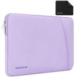 RAINYEAR 13 13.3 14 Inch Laptop Sleeve Case Compatible with 14 Inch MacBook Pro M3 M2 M1 Chormebook Notebook Ultrabook Protective Portable Computer Cover Bag, Purple