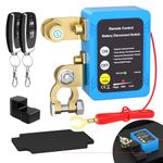RVBOATPAT Kill Switch 12V 240A Remote Battery Disconnect Switch Automatic Power Shut Off Switchs Remote Control Switch for Auto Car Truck Boat