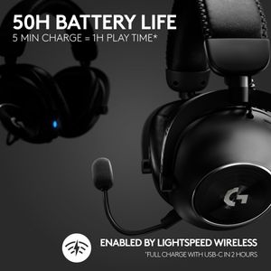 Logitech G PRO X 2 Wireless Gaming Headset – Black