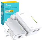 TP-Link AV600 Powerline Adapter Wi-Fi Extender Kit, TP Link Powerline Adapter, Simple Setup with Wi-Fi Clone,Settings in Sync with Wi-Fi Move, Powerline Network Adapters Plug and Play,(TL-WPA4221 KIT)