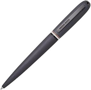 BOSS Hugo Contour Iconic HSH3414D - Penna a sfera in ottone e alluminio, lunghezza: 13,6 cm, colore: Blu