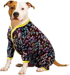 LovinPet Dog Pajamas - Stretch Knit Dog Shirt, Unicorn Print, Lightweight Pullover Pet Pajamas, Full Coverage Dog Pjs, Big Dog Onesie, Large Dog Jammies,Blue XL