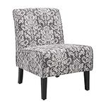 Linon Coco Accent Chair, Gray Damas