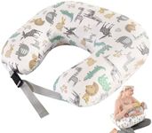 Nursing Pillow for Breastfeeding, Ergonomic Support Pillow Breast Feeding Pillows for Mom, Plus Size Original Breastfeeding Pillows with Adjustable Waist Strap & Removable Cotton Cover (Large, Animal)