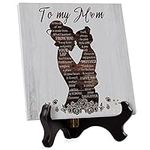 Gifts for Mom - Birthday Gifts for Mom Engraved Acrylic Plaque Mom Gifts, Mom Gifts from Daughter, Mom Gifts for Valentines, Presents for Mom, Idea Mom Gifts for Anniversary Birthday