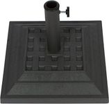 Trademark Innovations Decorative Resin Square Umbrella Base (Gray)