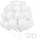 RUBFAC White Balloons Latex Party B