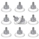 BLUECELL 10 PCS Rubber Strong Suction Cup Replacements for Glass Table Tops with M6 Screw