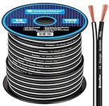 InstallGear 14 Gauge AWG 100ft Speaker Wire True Spec and Soft Touch Cable - Black (Great Use for Car Speakers Stereos, Home Theater Speakers, Surround Sound, Radio)