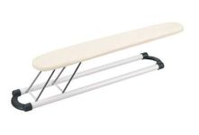 Brabantia 102400 Foldable Sleeve Ironing Board 60 x 10 cm, Ecru, Cotton Cover, 60x10 cm