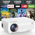 UNIGEN UNIPLAY 100 5K Lumens 1080P Full HD Projector for Outdoor Home Cinema Office, 200" Screen, in-Built Speaker with HDMI, USB, AV, AUX, Tablet, Laptop [No Wi-Fi & Bluetooth]