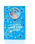 UK Greetings Birthday Card For Him/Boy With Envelope - Blue Football Design