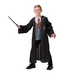 Rubie's Official Harry Potter Gryffindor Deluxe Robe Costume, Includes Wand and Glasses, Childs Size 9-10 Years