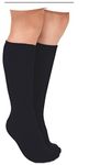 Jefferies Socks Girl's Seamless Cotton Knee High (Pack of 6), Black, X-Small
